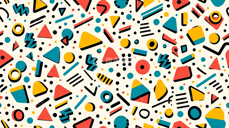高清大图下载【趣麦麦图】现代几何抽象艺术的奇幻盛宴