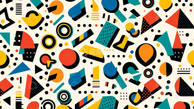 高清大图下载【趣麦麦图】抽象色彩狂想曲的视觉盛宴