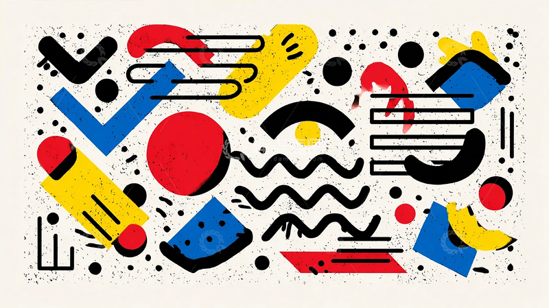 高清大图下载【趣麦麦图】色彩狂想的抽象梦境