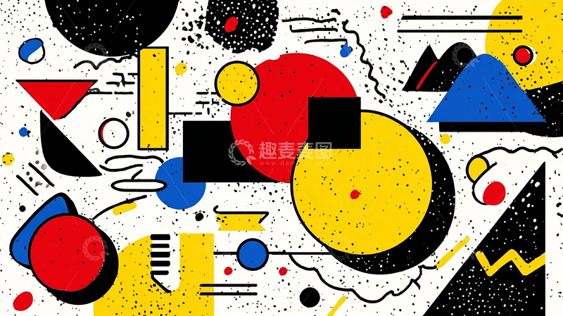 高清大图下载【趣麦麦图】现代几何抽象奇观