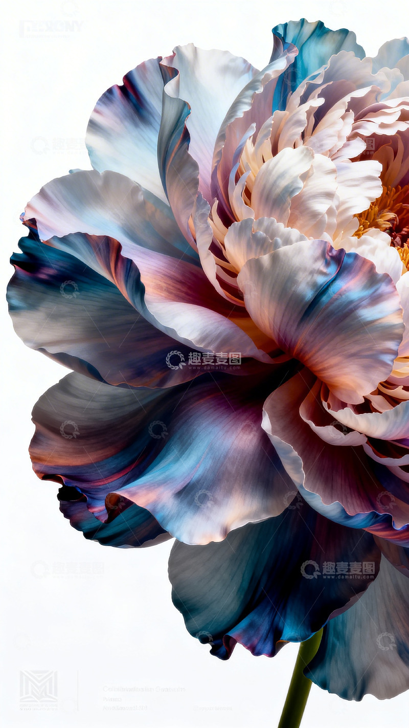 高清大图下载【趣麦麦图】彩色牡丹艺术摄影