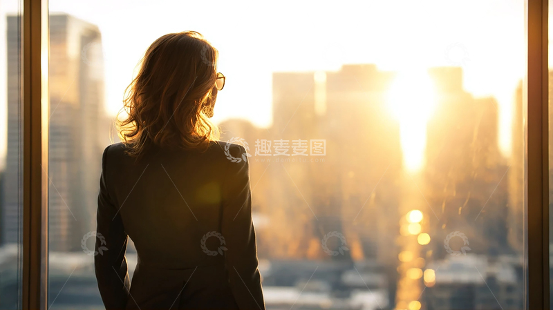 高清大图下载【趣麦麦图】日光下的城市孤影