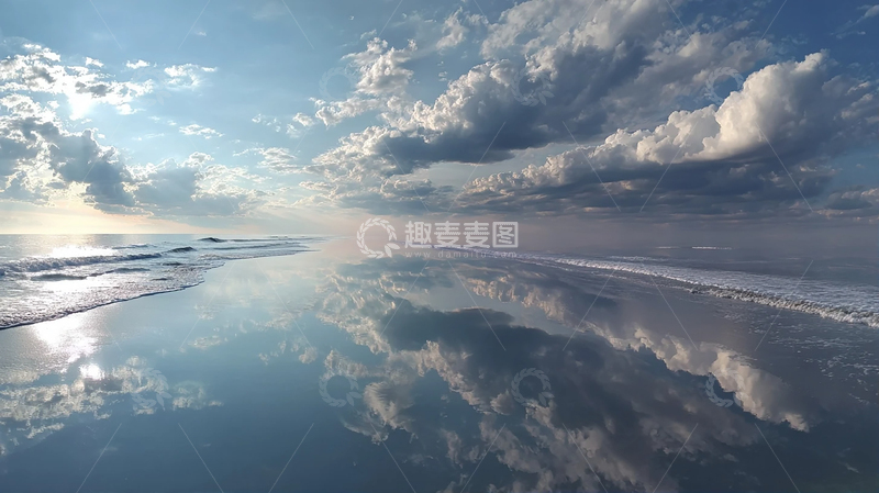 高清大图下载【趣麦麦图】蓝色幻境中的平静之境