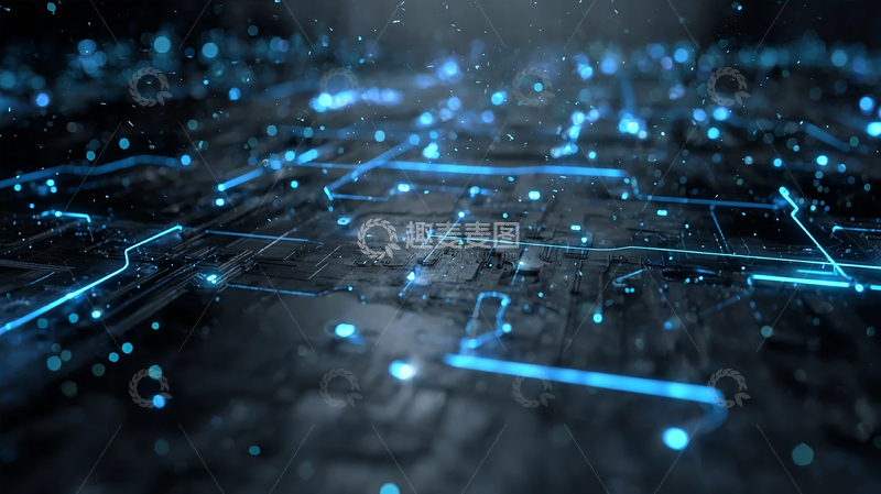 高清大图下载【趣麦麦图】数字世界的神秘脉络