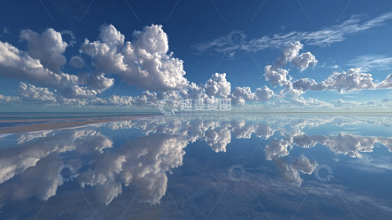 高清大图下载【趣麦麦图】天空之镜 云海倒影奇观