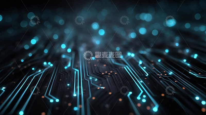 高清大图下载【趣麦麦图】数字光影的未来序曲