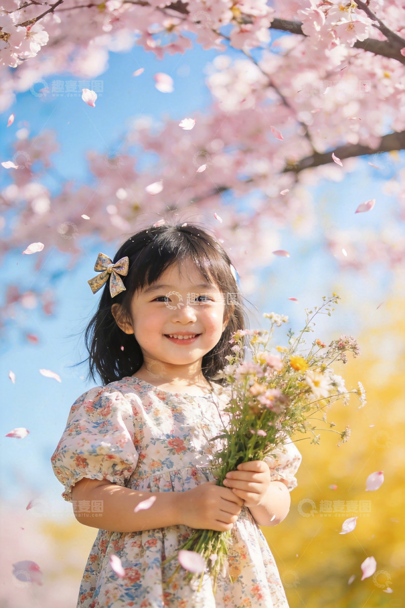 高清大图下载【趣麦麦图】春日樱花少女写真
