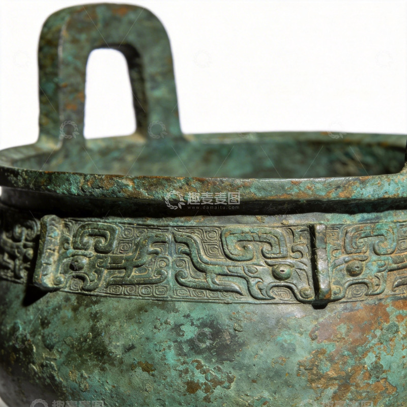 高清大图下载【趣麦麦图】青铜器物纹饰细节特写