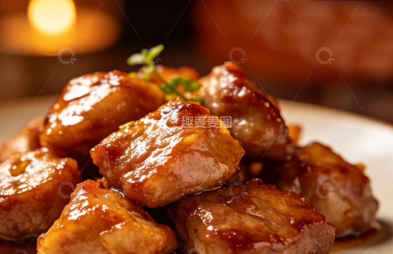 高清大图下载【趣麦麦图】美食摄影红烧排骨