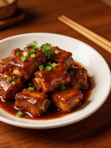 红烧排骨美食摄影素材