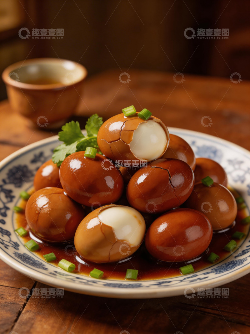 高清大图下载【趣麦麦图】中式卤蛋美食摄影