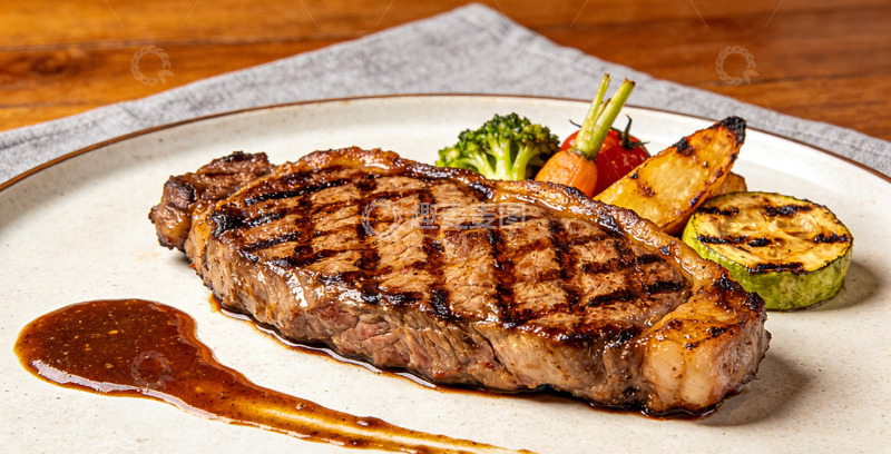 高清大图下载【趣麦麦图】美食摄影牛排佳肴展示