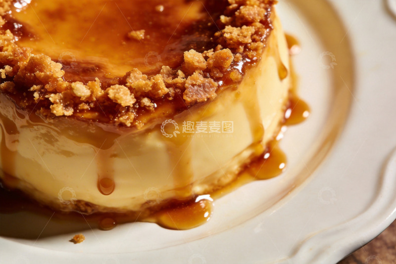 高清大图下载【趣麦麦图】奶油布丁甜点美食摄影