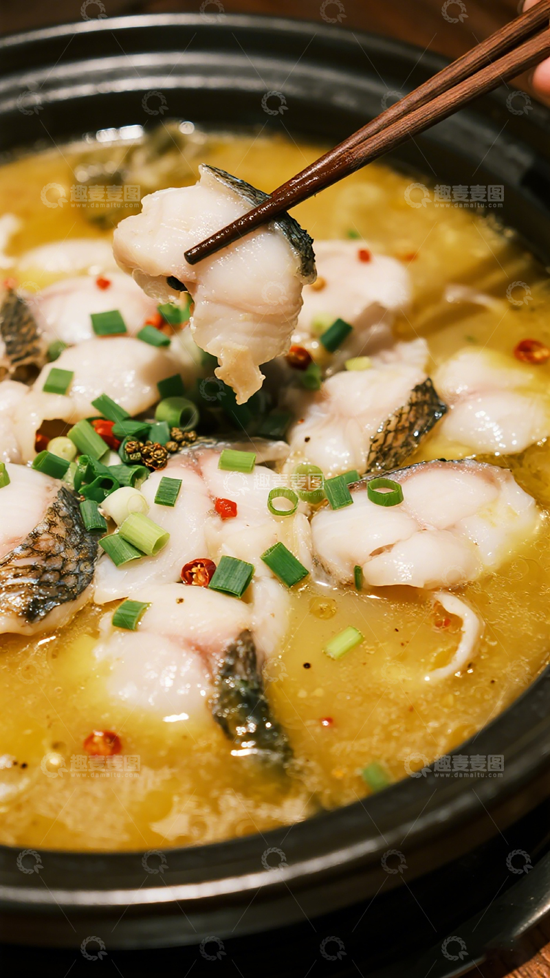 高清大图下载【趣麦麦图】酸菜鱼美食摄影图