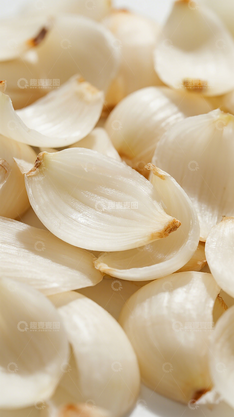 高清大图下载【趣麦麦图】大蒜特写美食摄影