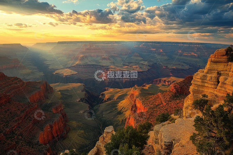 高清大图下载【趣麦麦图】岩石峡谷裂缝