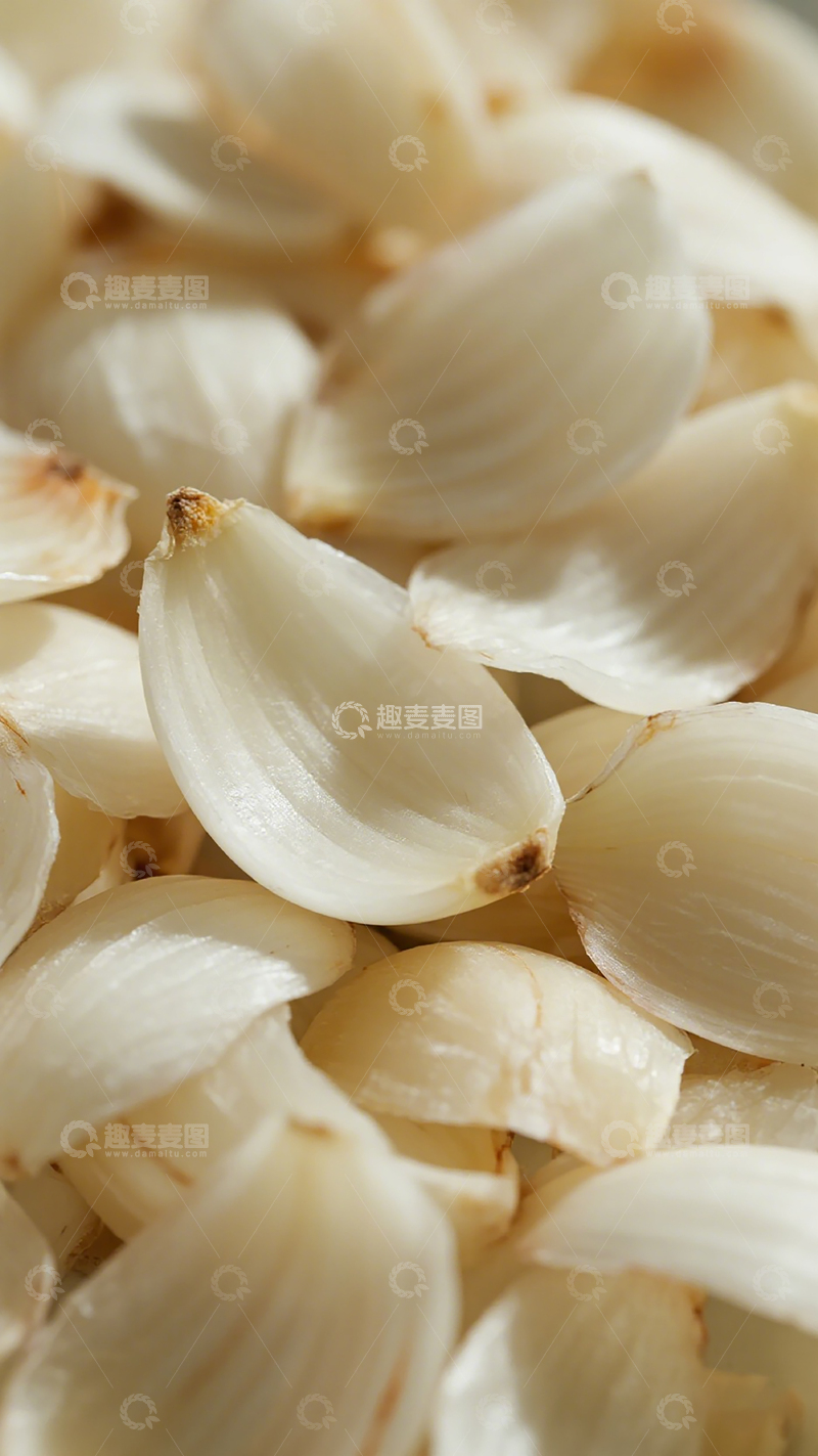 高清大图下载【趣麦麦图】大蒜特写食材摄影