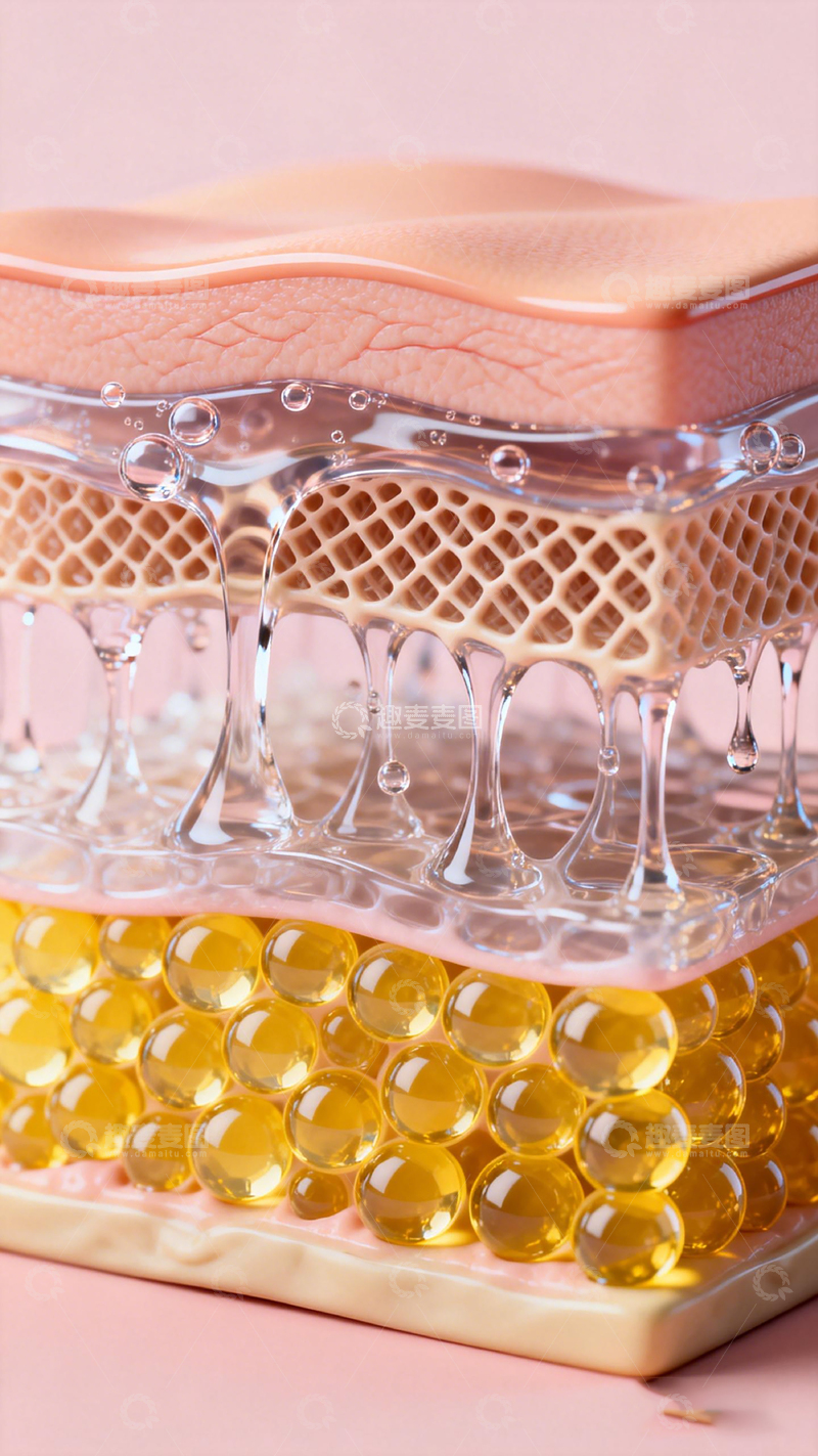 高清大图下载【趣麦麦图】护肤精华展示模型特写