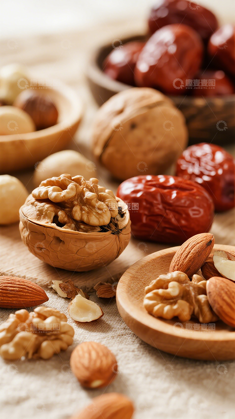 高清大图下载【趣麦麦图】坚果组合静物摄影