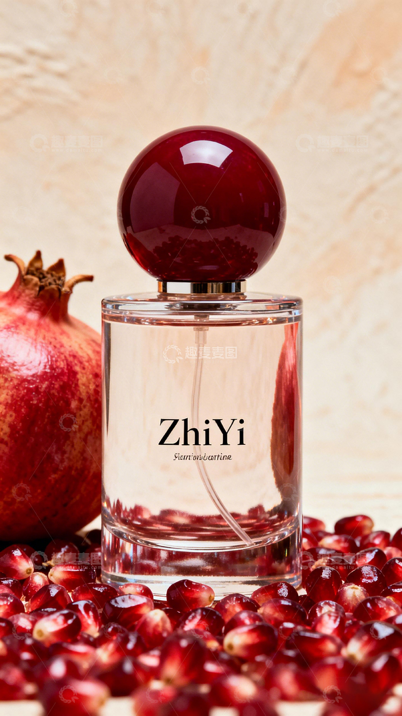 高清大图下载【趣麦麦图】石榴香水平面广告