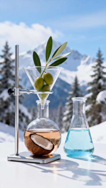 雪山实验创意科学摄影