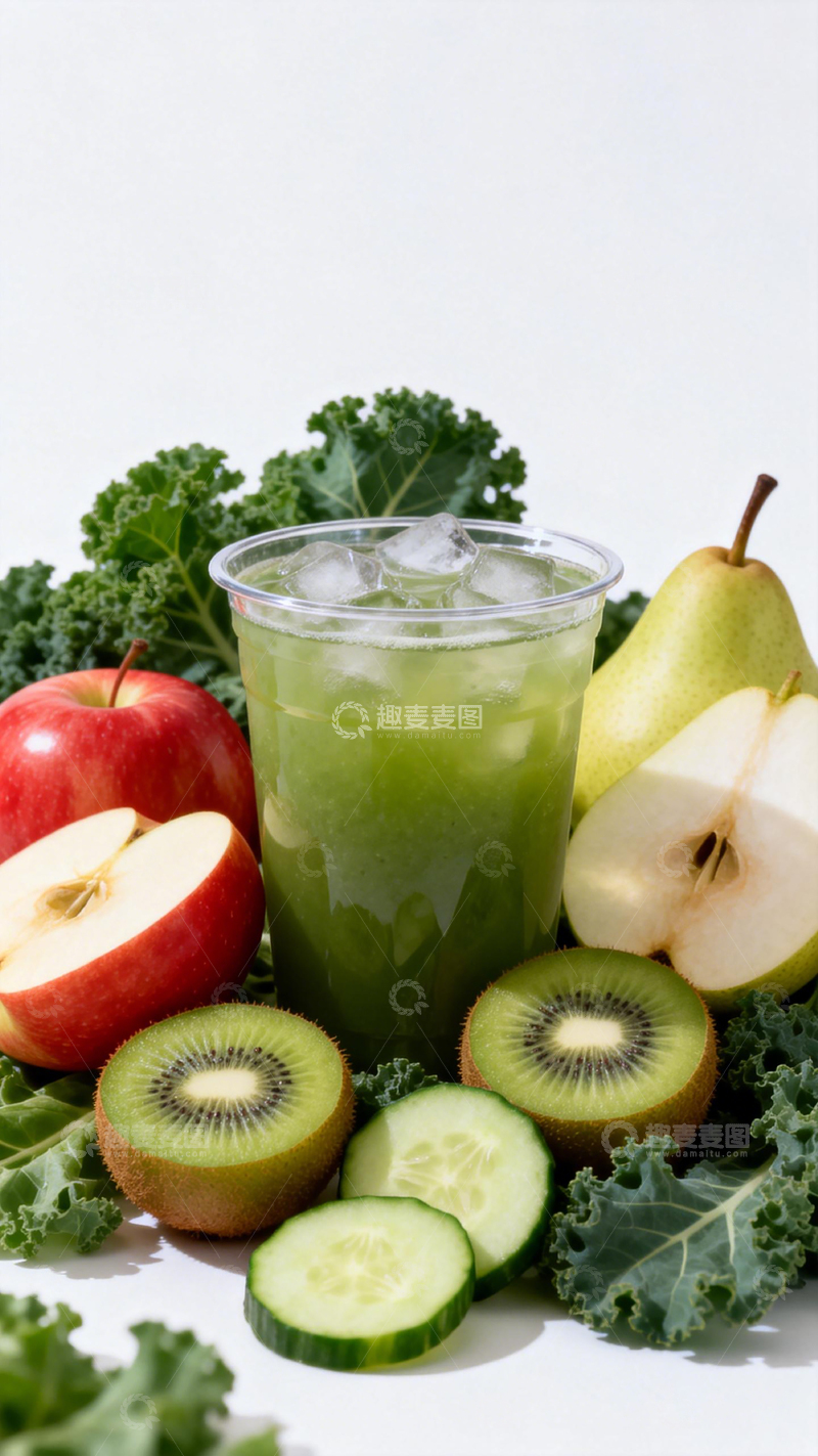 高清大图下载【趣麦麦图】健康果蔬汁清新饮品摄影图片