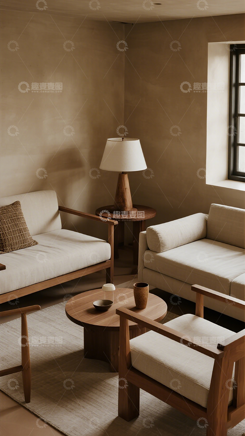 高清大图下载【趣麦麦图】简约风格客厅装饰设计素材