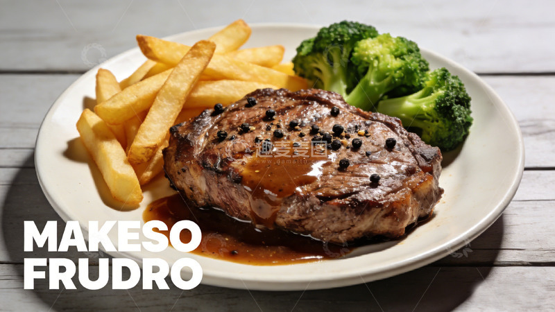 高清大图下载【趣麦麦图】西餐牛排套餐美食摄影