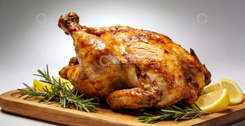 高清大图下载【趣麦麦图】香喷喷烤鸡美食摄影
