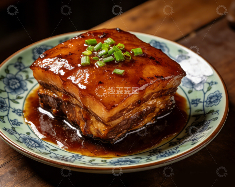 高清大图下载【趣麦麦图】中式红烧猪肉美食摄影