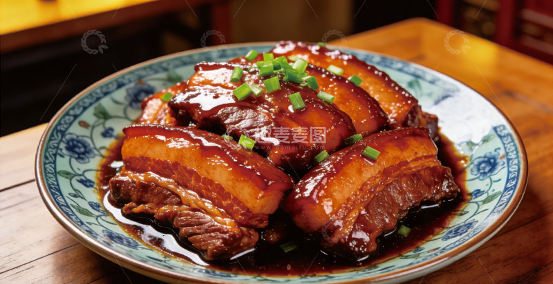 高清大图下载【趣麦麦图】红烧肉的美味佳肴