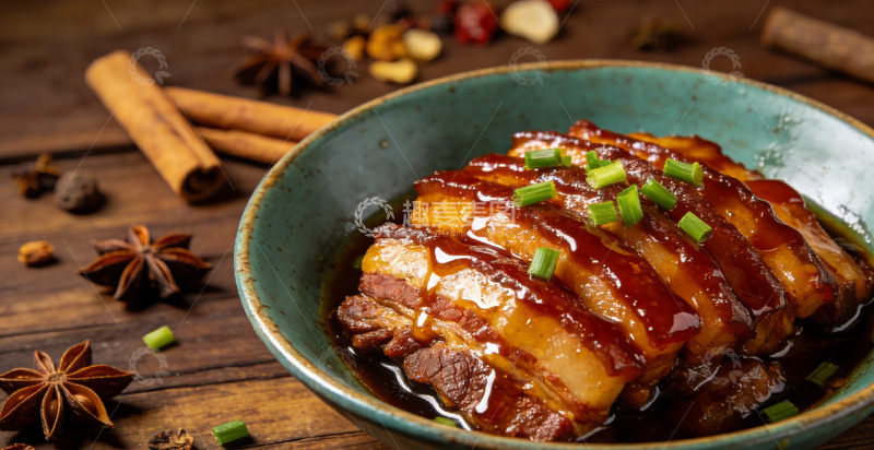 高清大图下载【趣麦麦图】美味中式红烧肉美食摄影图片