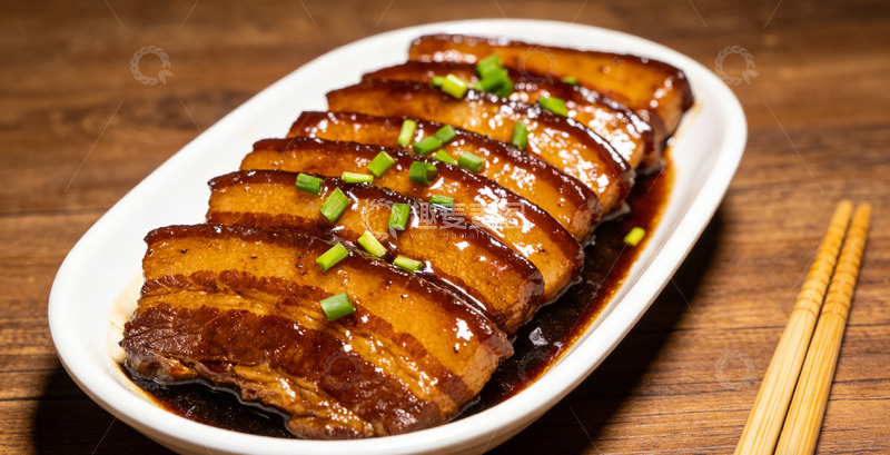 高清大图下载【趣麦麦图】红烧肉片美食摄影