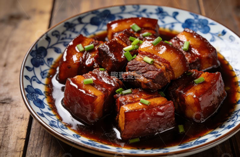 高清大图下载【趣麦麦图】中式美味红烧肉美食摄影图片
