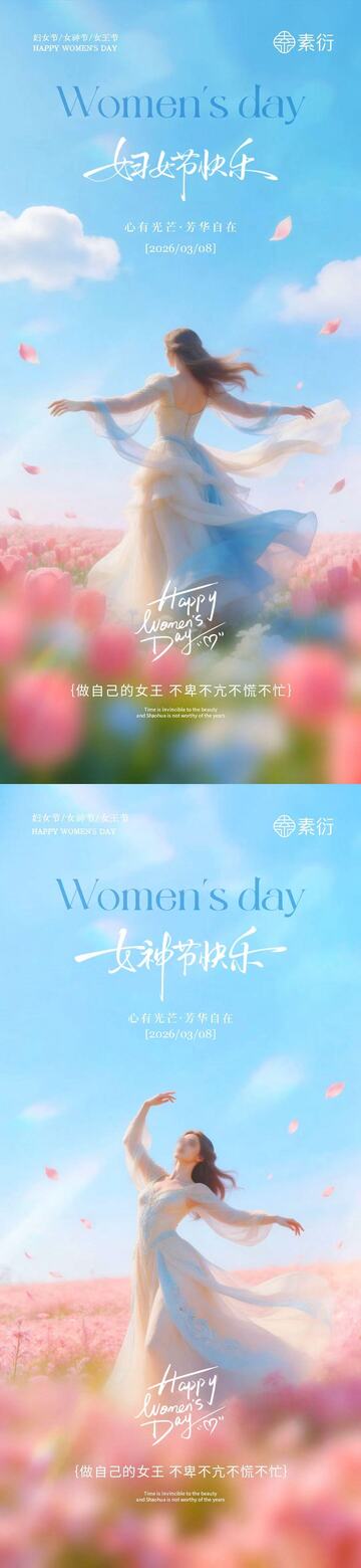 女神节梦幻海报设计素材