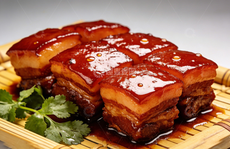 高清大图下载【趣麦麦图】红烧猪肉块美食摄影图片