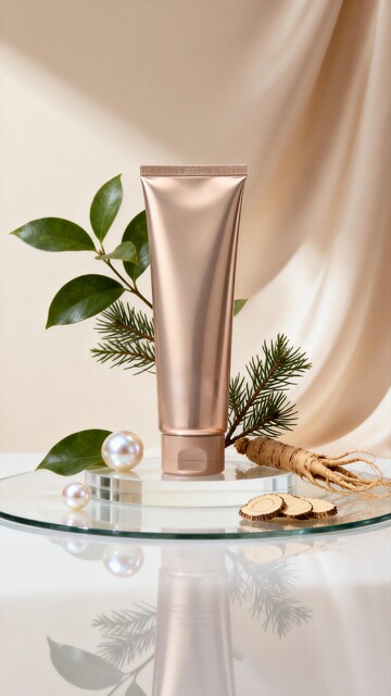 简约化妆品展示