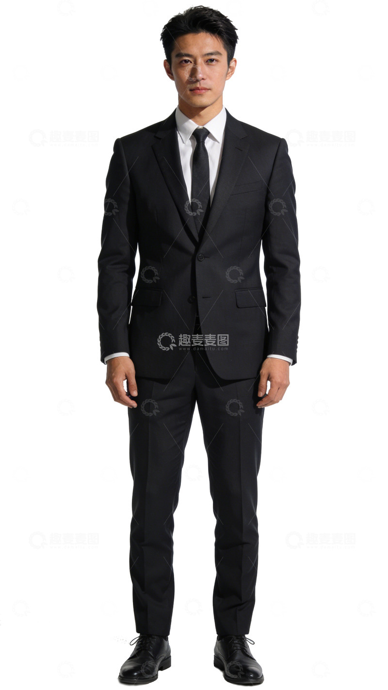 高清大图下载【趣麦麦图】商务帅气男士正装全身照
