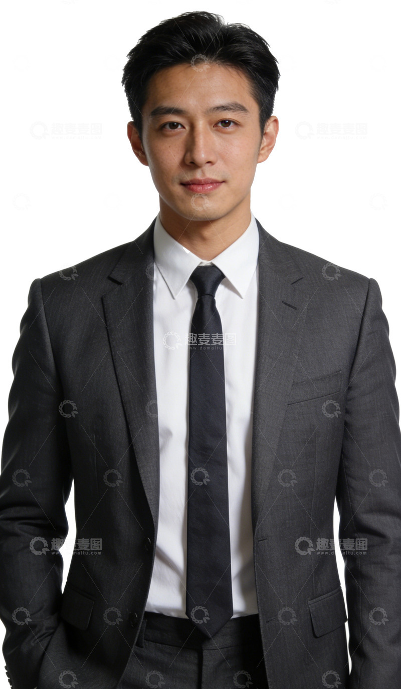 高清大图下载【趣麦麦图】商务男士标准着装形象照