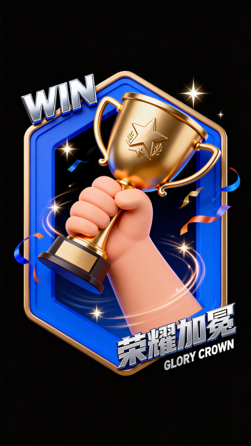 荣耀奖杯胜利宣传图