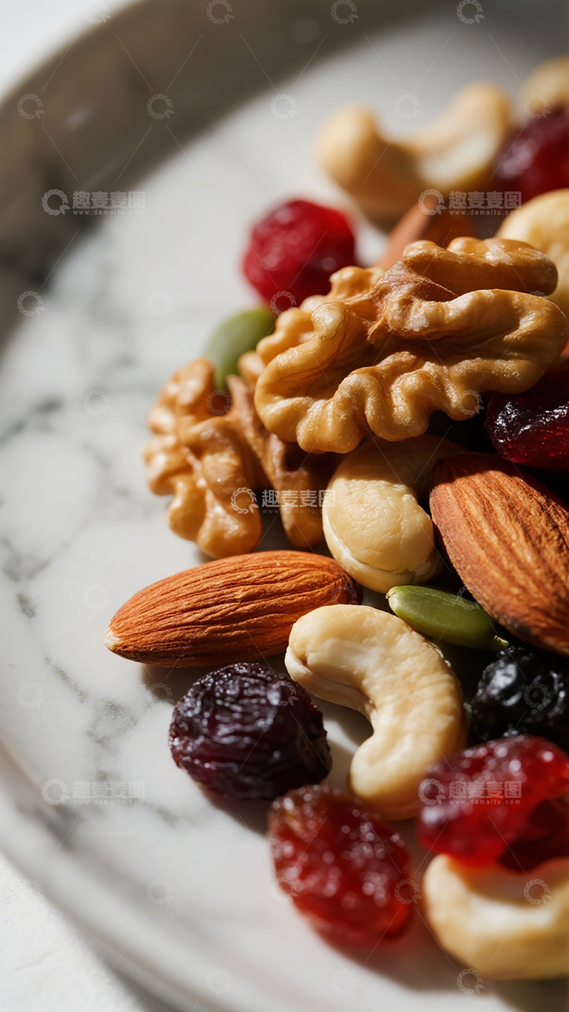 高清大图下载【趣麦麦图】坚果干果拼盘美食摄影