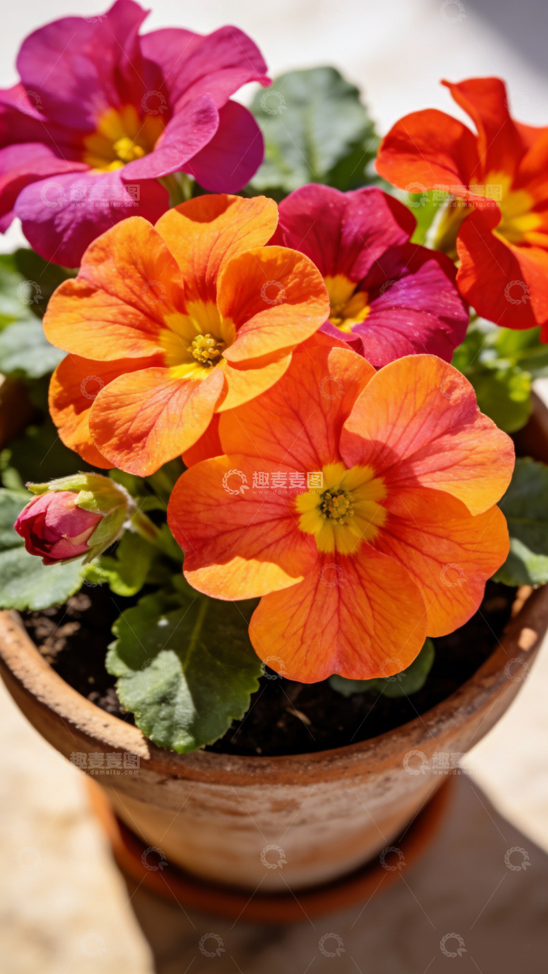 高清大图下载【趣麦麦图】盆栽花卉盛开景观摄影