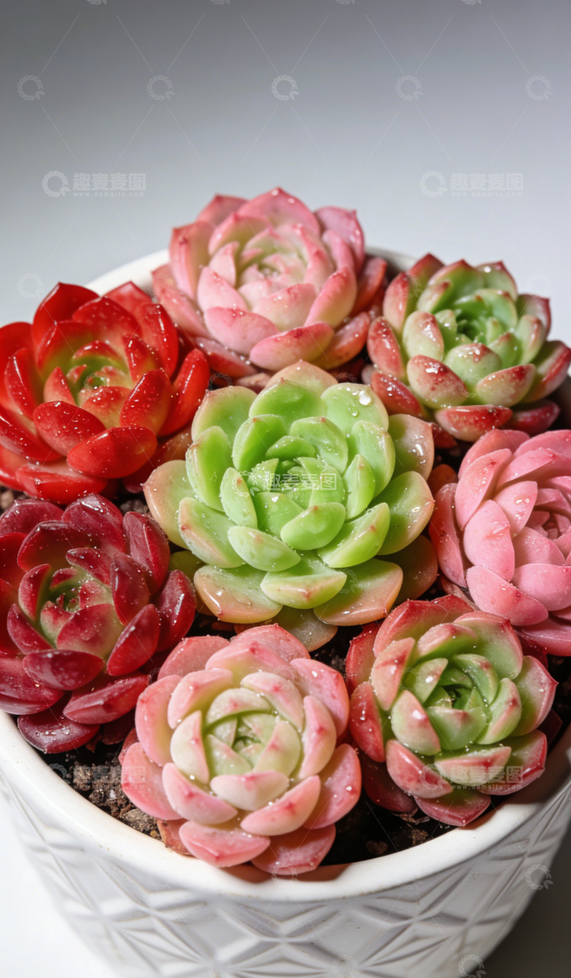 高清大图下载【趣麦麦图】多肉植物盆栽欣赏