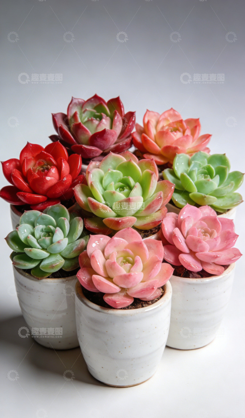 高清大图下载【趣麦麦图】多肉植物盆栽摄影