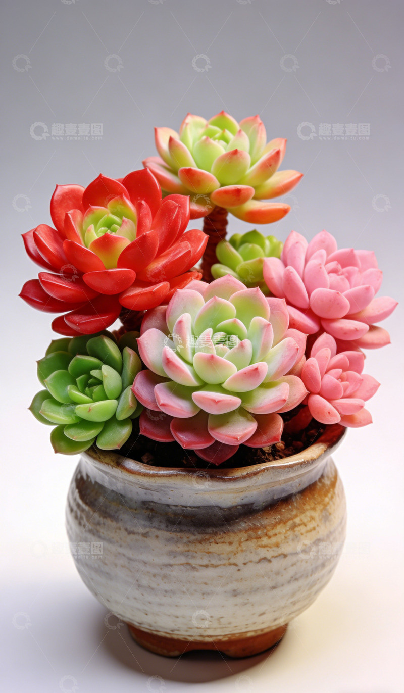 高清大图下载【趣麦麦图】多肉植物盆栽摄影图片