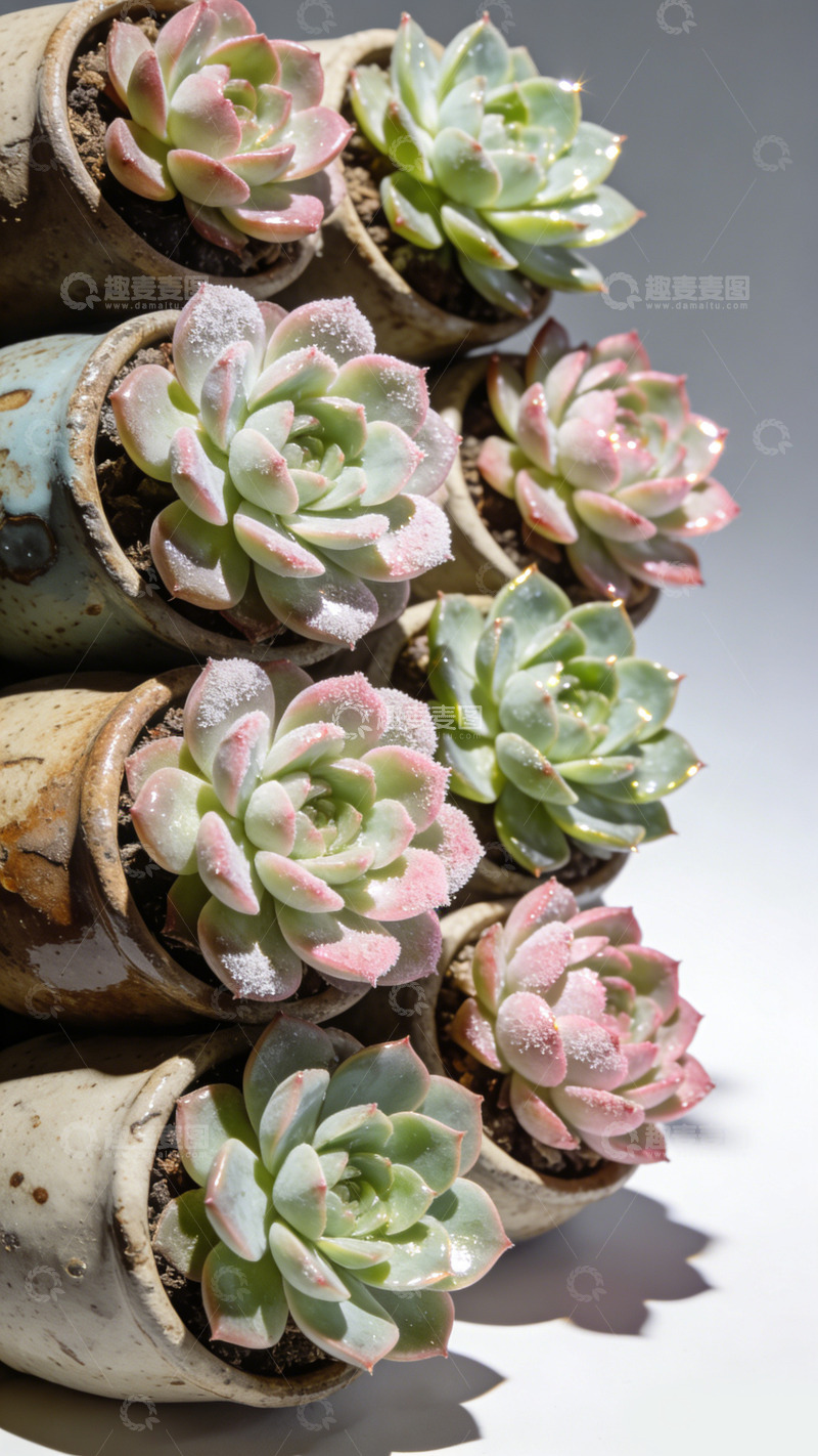 高清大图下载【趣麦麦图】多肉植物盆栽摄影照片