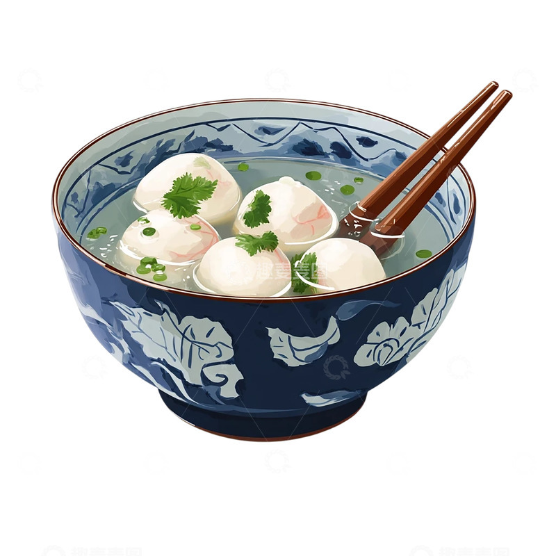 高清大图下载【趣麦麦图】清新凉爽的夏日汤碗