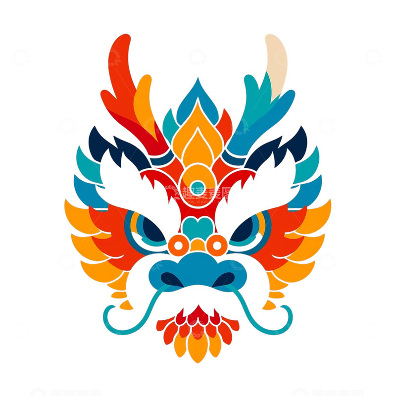 高清大图下载【趣麦麦图】彩虹之舞：神秘龙族的华丽面纱