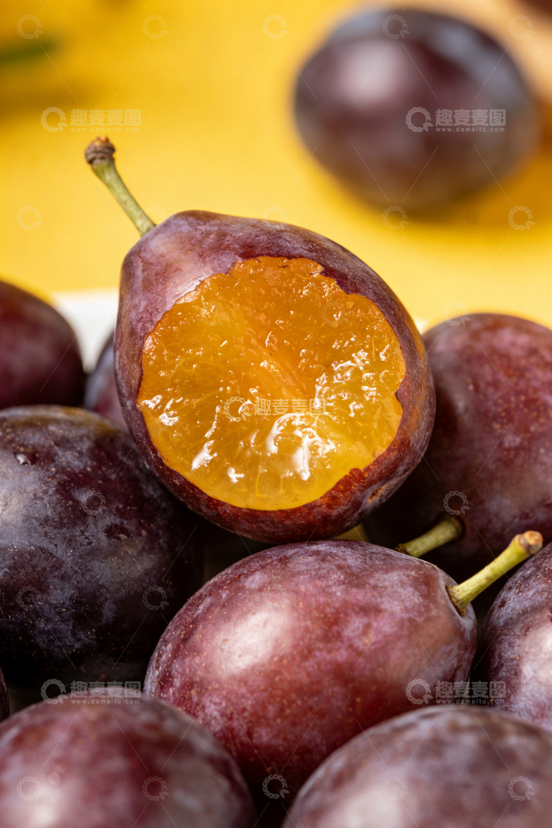 高清大图下载【趣麦麦图】西梅特写水果摄影