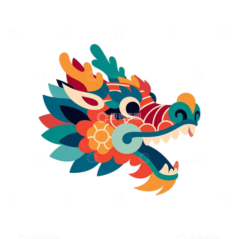 高清大图下载【趣麦麦图】彩绘龙腾九天的传说